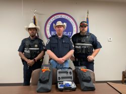 Equipment Donation: Burns Flat Police Department Oklahoma