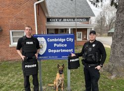 Equipment Donation: Cambridge City Police Department, Indiana